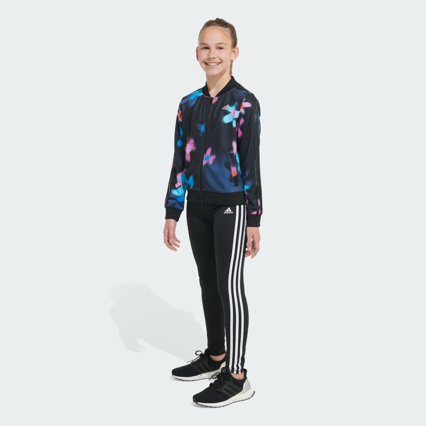 Kids' Allover Print 3-Stripes Tricot Jacket