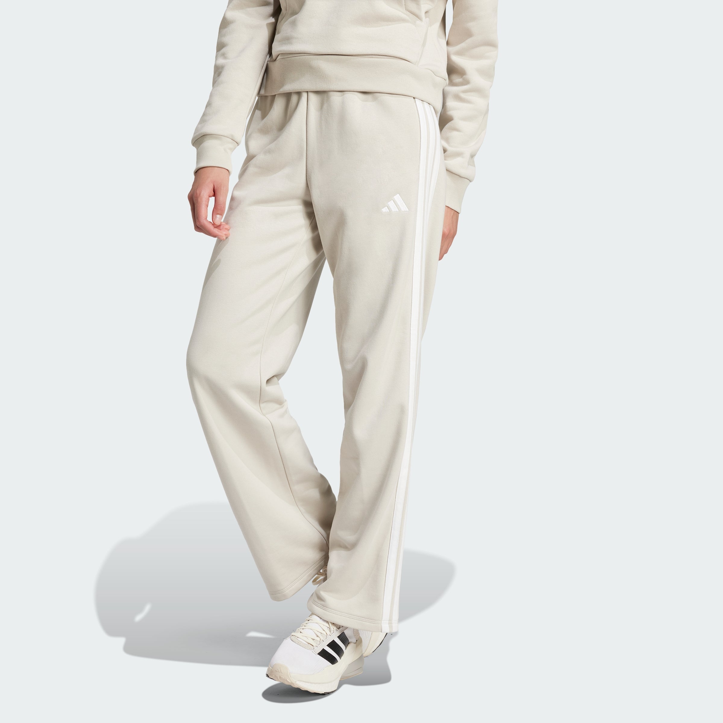Women's Essentials 3-Stripes Open Hem French Terry Pants