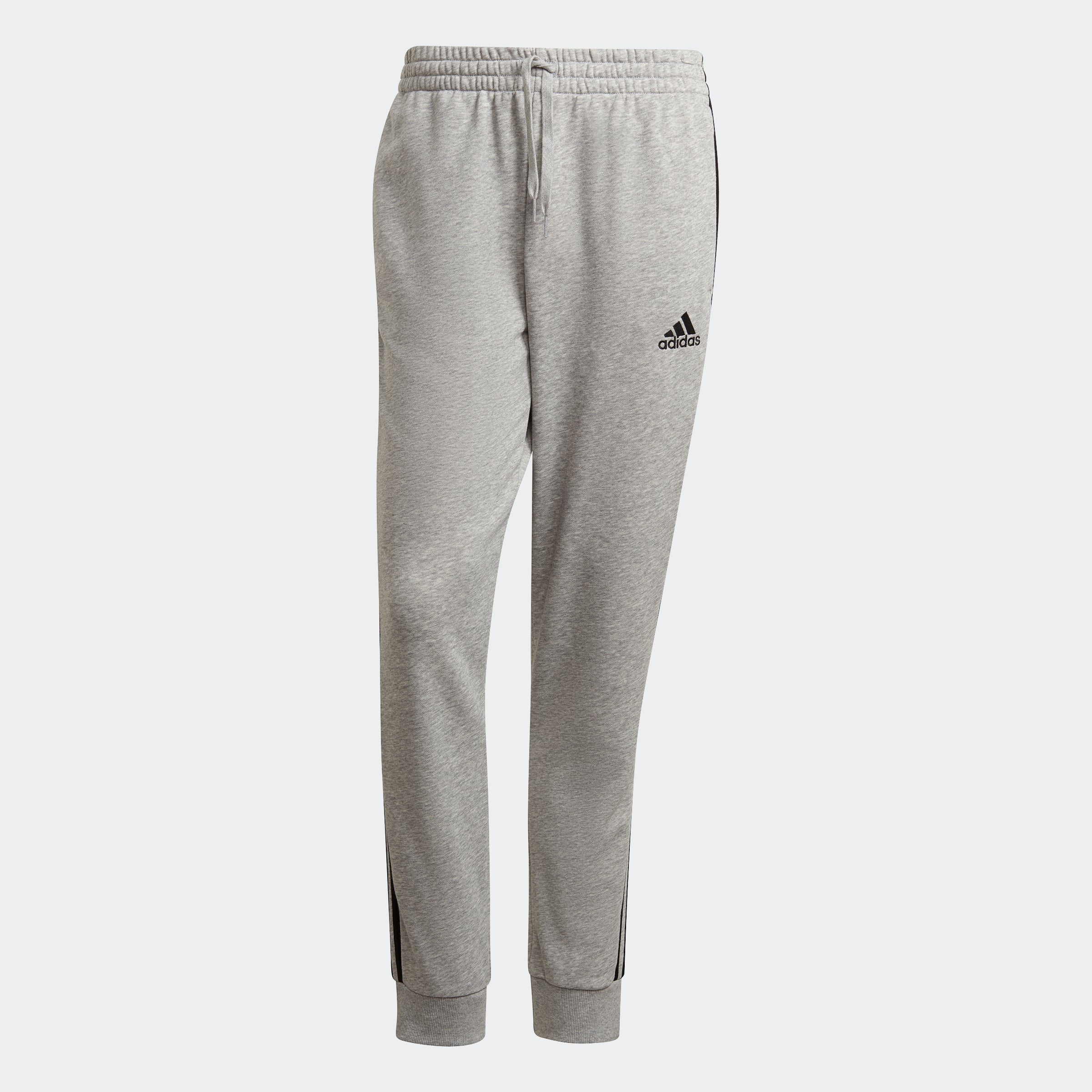 Men's Essentials French Terry Tapered Cuff 3-Stripes Pants