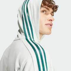 Men's Essentials French Terry 3-Stripes Full-Zip Hoodie