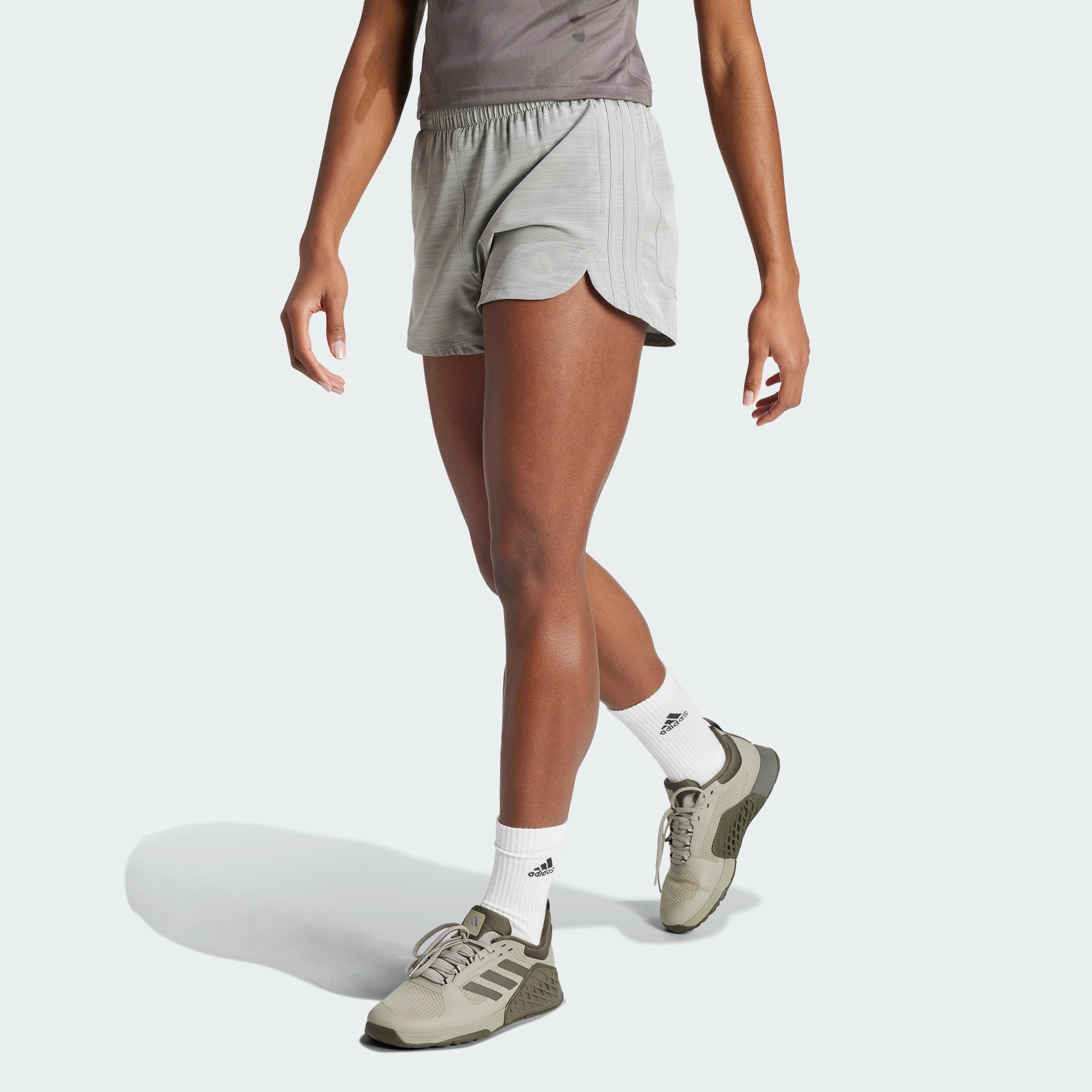 Women's Pacer Training 3-Stripes Woven High-Rise Shorts