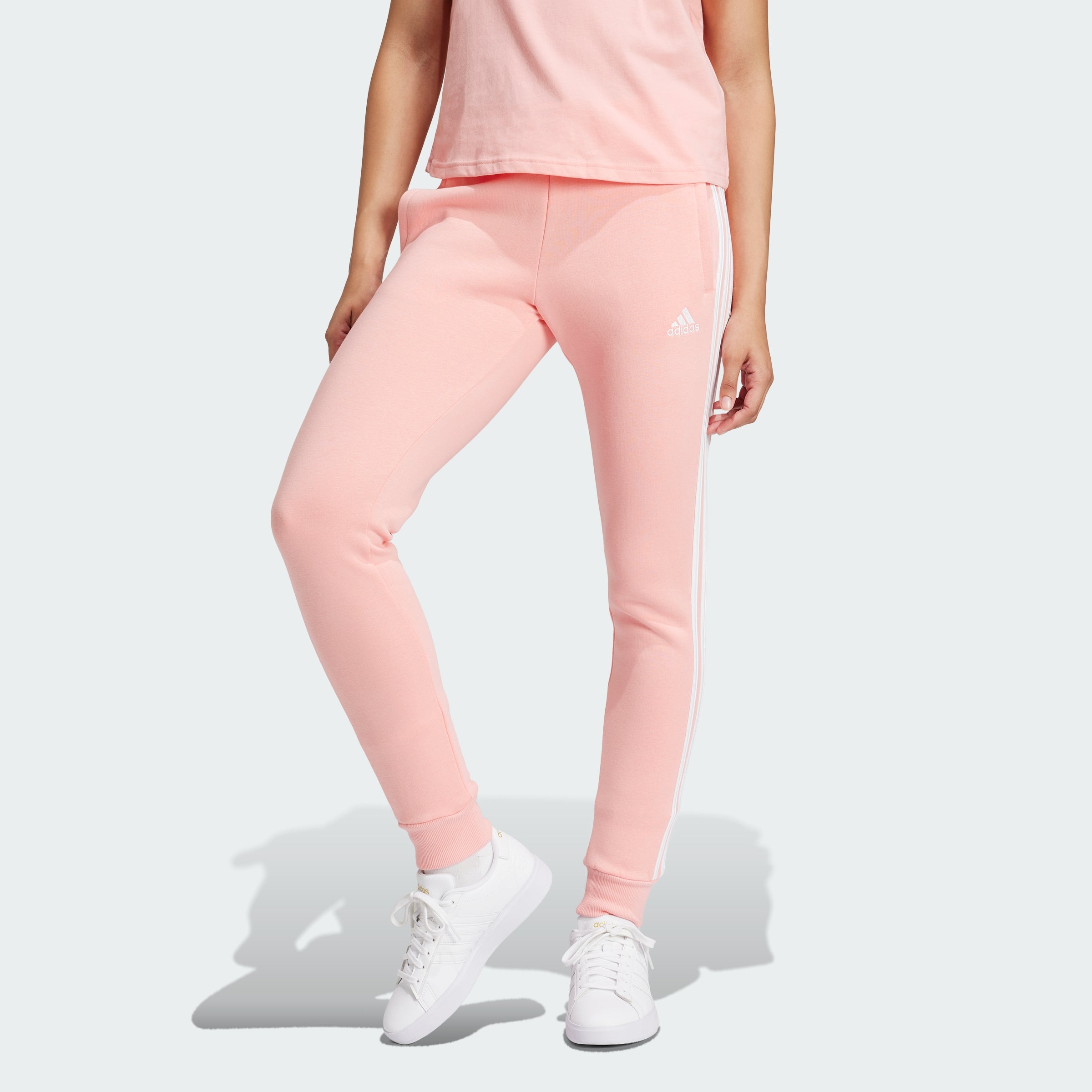 Women's Essentials 3-Stripes Fleece Pants