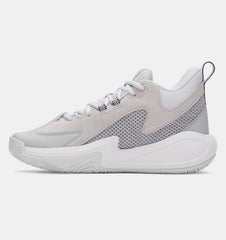 Big Kids' Under Armour Curry 3Z 25 Suede "Halo Grey"