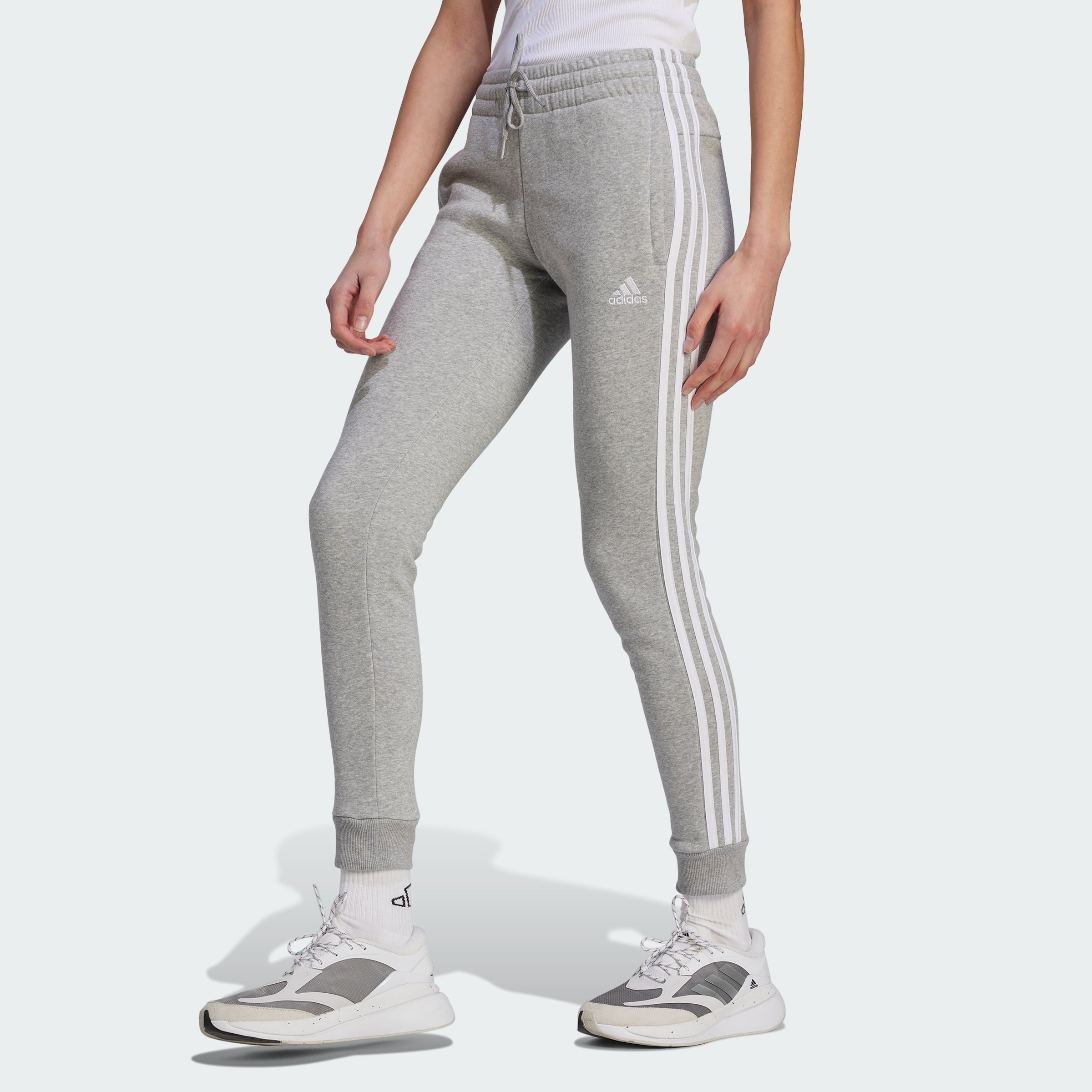 Women's Essentials 3-Stripes Fleece Pants