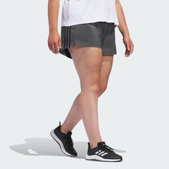 Women's Pacer 3-Stripes Woven Shorts (Plus Size)
