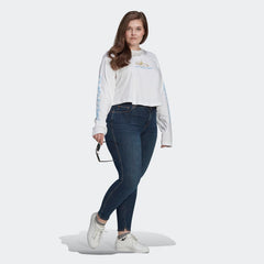 Women's Long Sleeve Crop Tee (Plus Size)