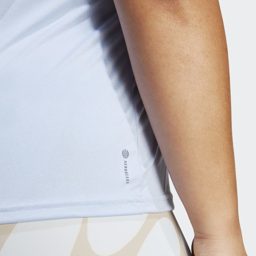 Women's AEROREADY Train Essentials Minimal Branding V-Neck Tee (Plus Size)