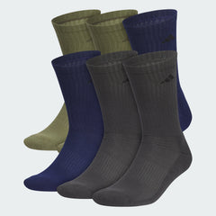 Athletic Cushioned 6-Pack Crew Socks