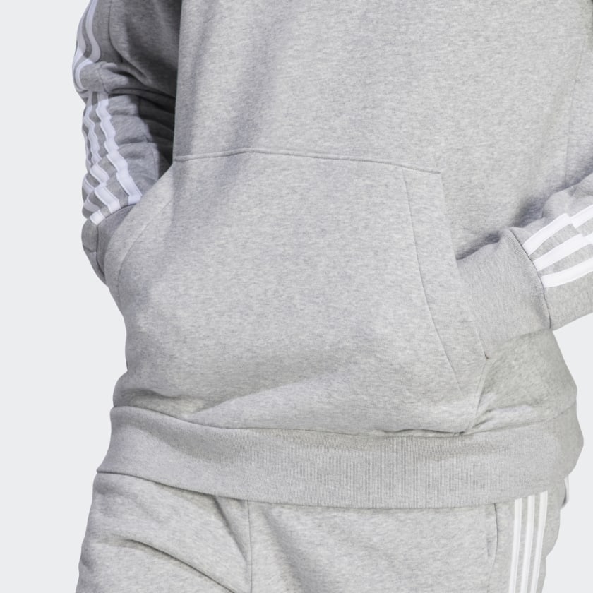 Men's Essentials Fleece 3-Stripes Hoodie