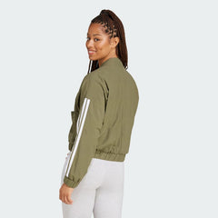 Women's Essentials 3-Stripes Lifestyle Woven Bomber Jacket