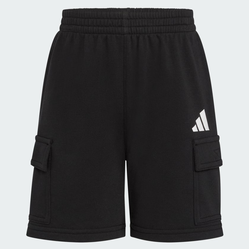 Kids' Two-Piece Short Sleeve Cotton Tee and Cargo French Terry Shorts Set