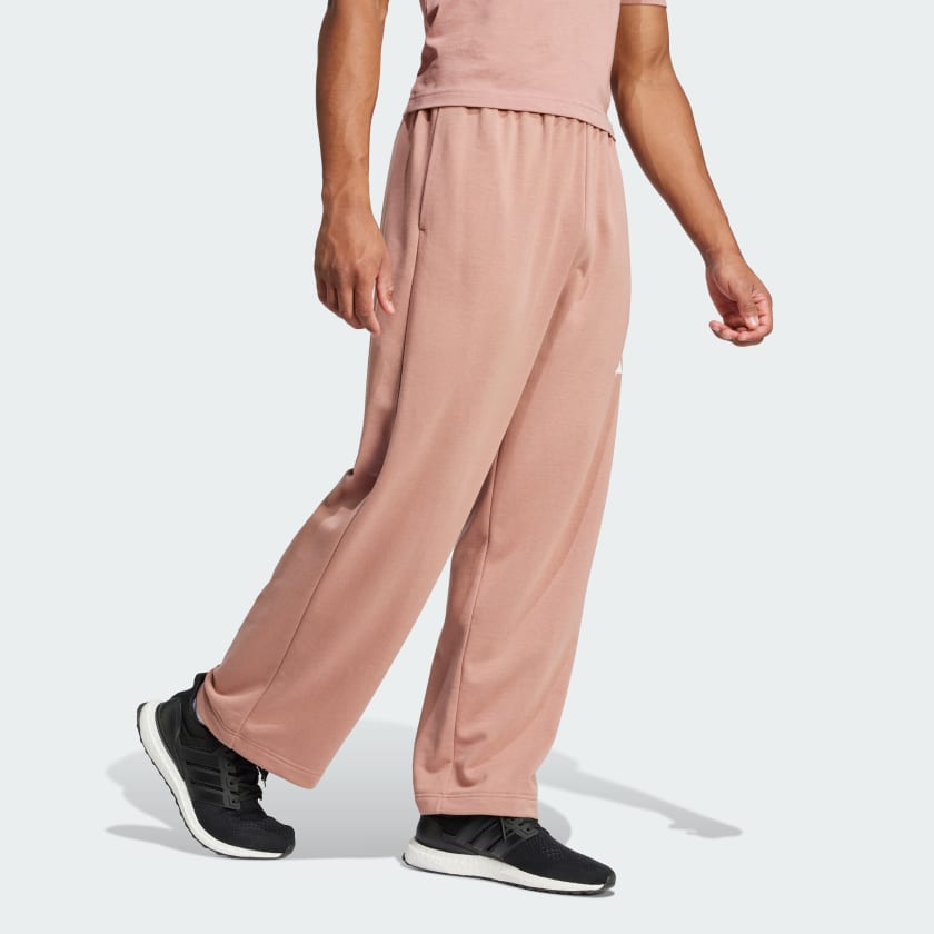 Men's Essentials Wide Leg 3 Bar Logo Pants