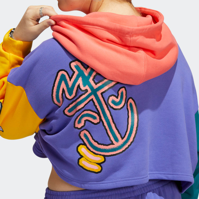 Women's Love Unites Crop Hoodie (Plus Size)
