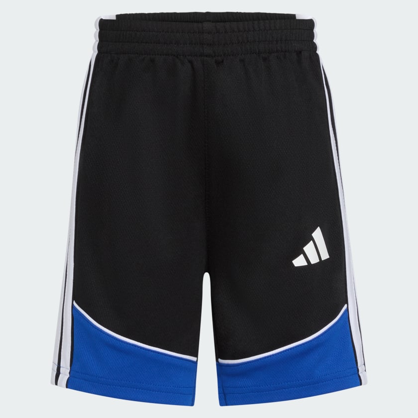 Kids' Two-Piece Short Sleeve Mélange Tee and Colorblock 3-Stripes Shorts Set