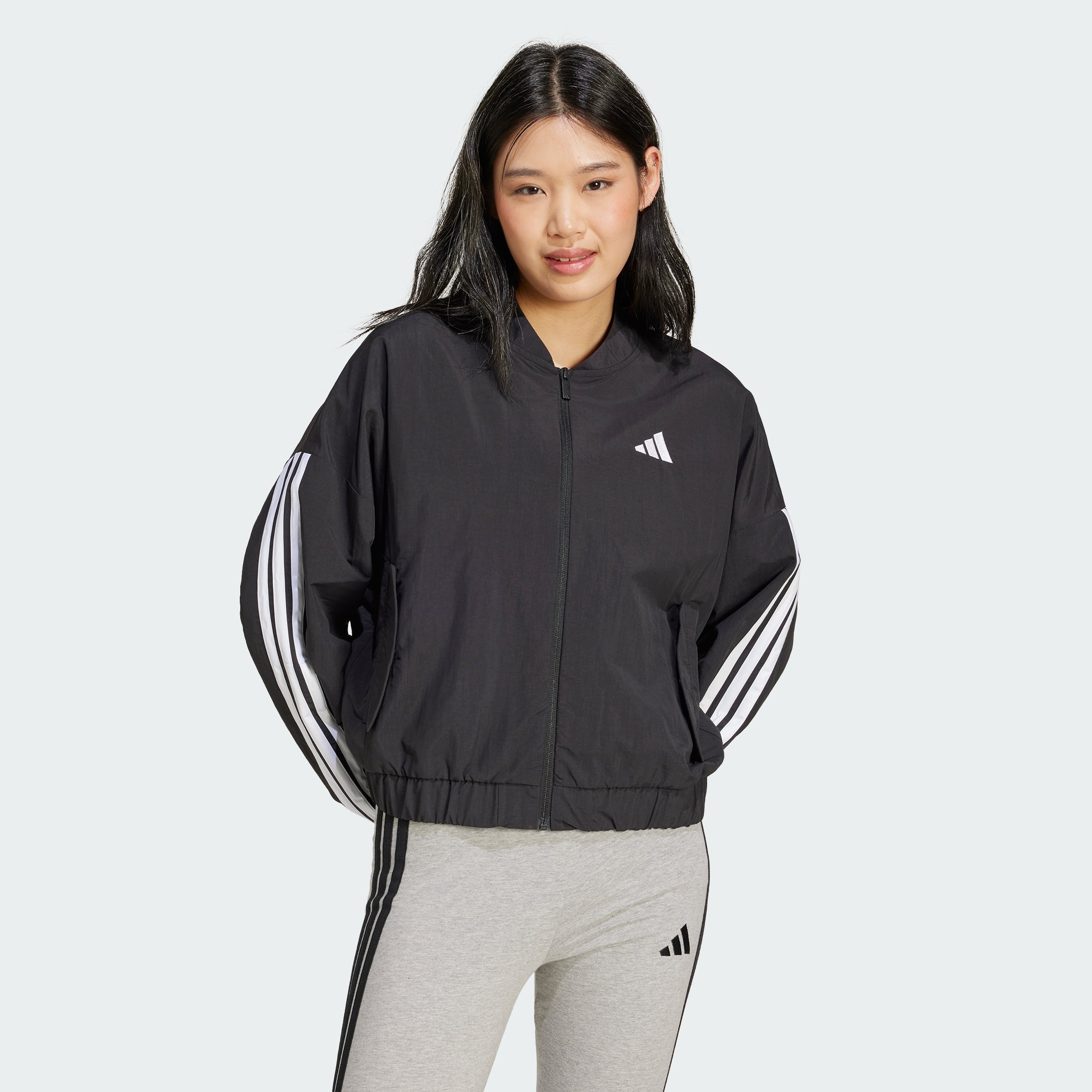 Women's Essentials 3-Stripes Lifestyle Woven Bomber Jacket