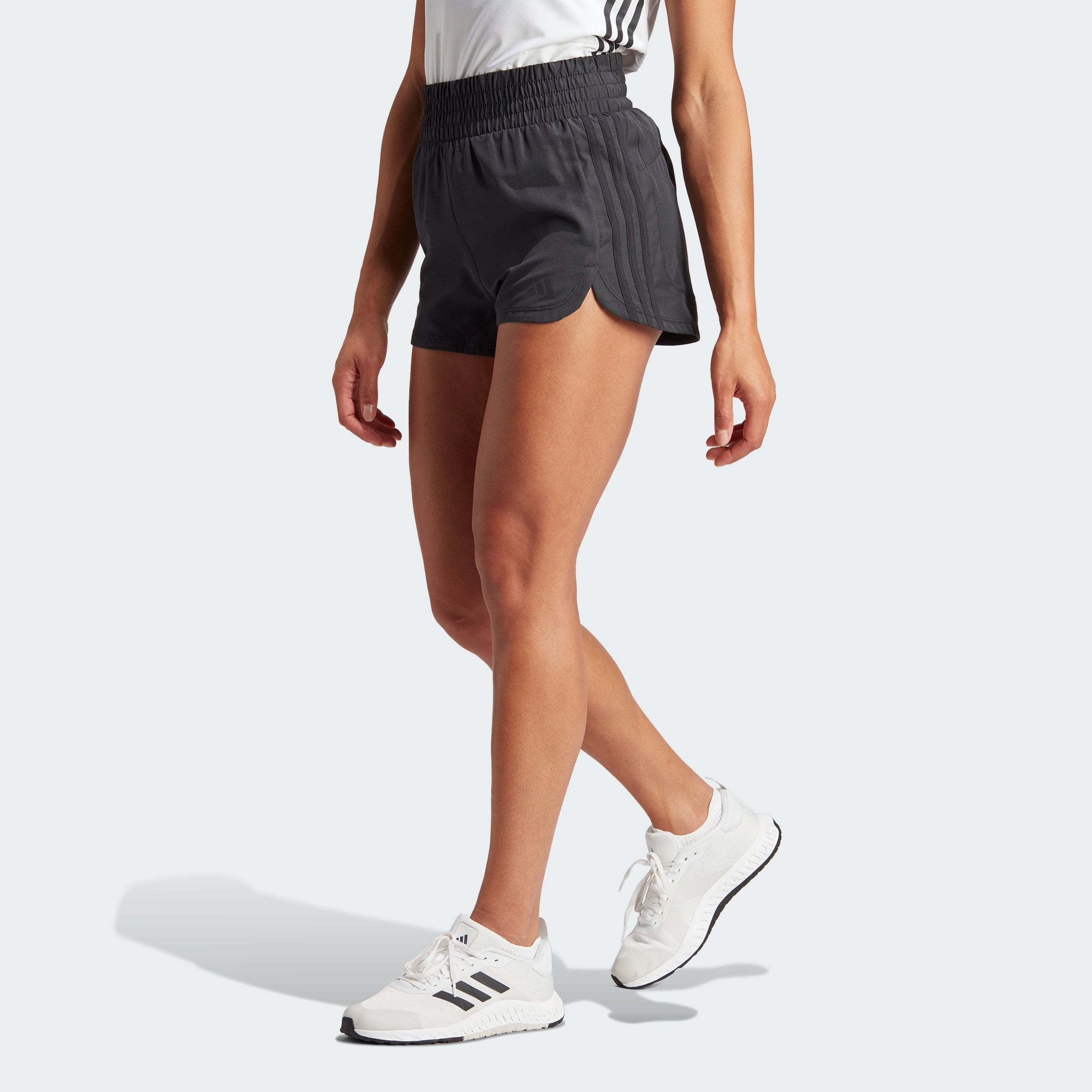 Women's Pacer Training 3-Stripes Woven High-Rise Shorts