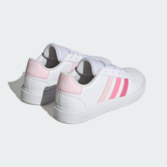 Kids' Grand Court Lifestyle Tennis Lace-Up Shoes
