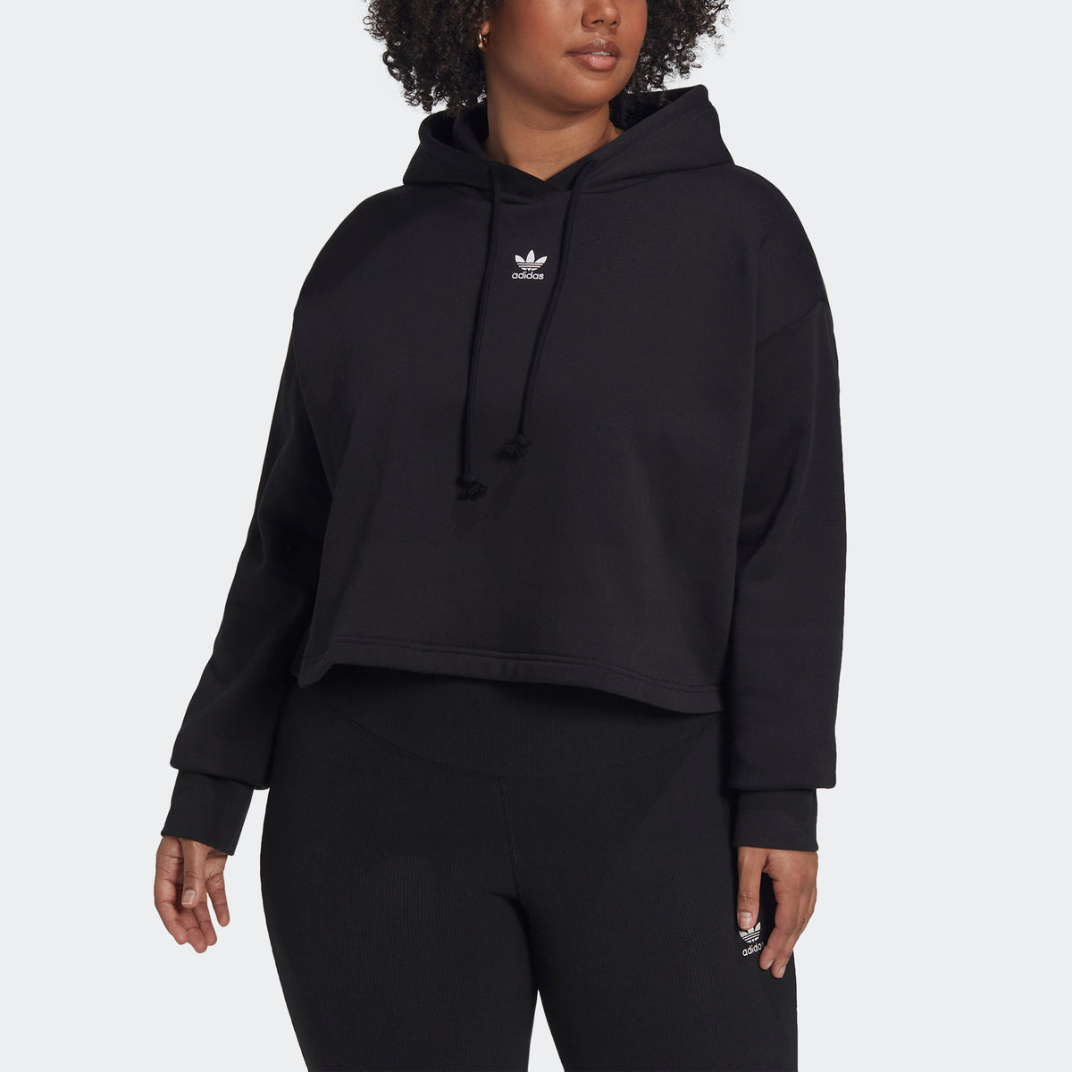 Women's Adicolor Essentials Crop Fleece Hoodie (Plus Size)