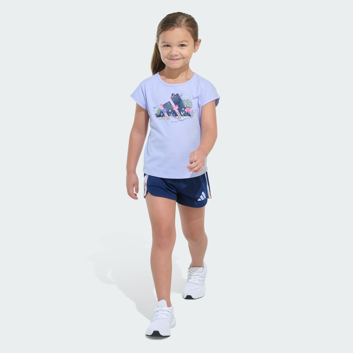 Kids' Two-Piece Short Sleeve Graphic Tee and Mesh Shorts Set