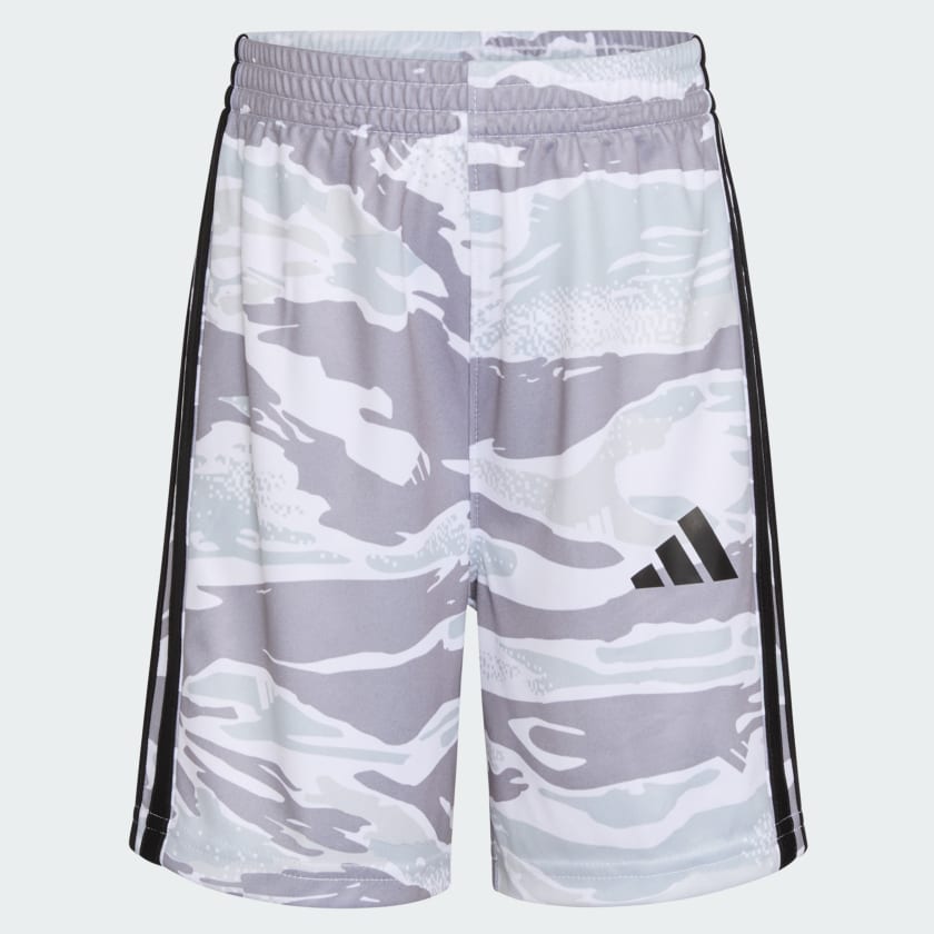 Kids' Two-Piece Short Sleeve Cotton Tee and Elastic Waistband Printed Shorts Set