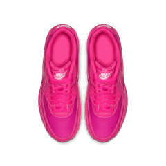Girls' Nike Air Max 90 Leather "Laser Fuchsia"