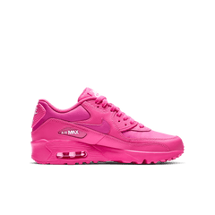 Girls' Nike Air Max 90 Leather "Laser Fuchsia"