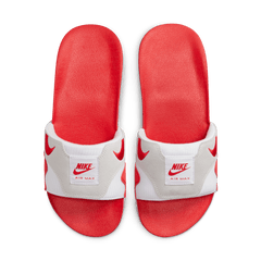 Men's Nike Air Max 1 Slides "White University Red"