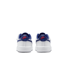 Little Kids' Nike Force 1 Low EasyOn "White Deep Royal Blue"