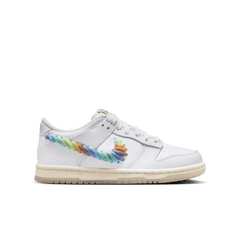 Big Kids' Nike Dunk Low SE "Rainbow Swoosh"