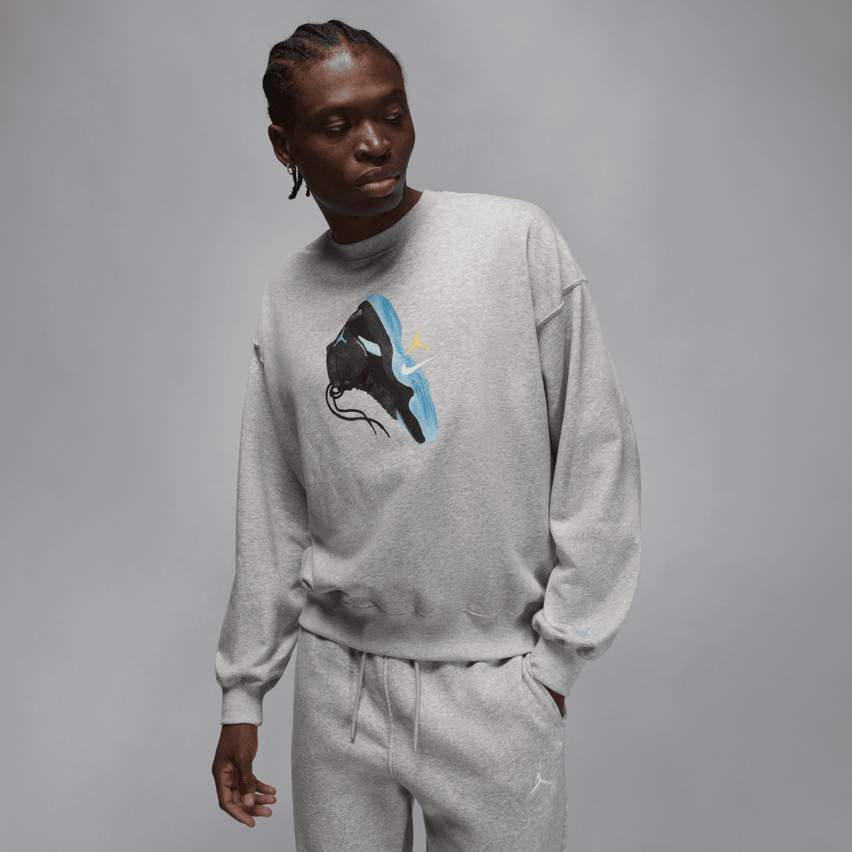 Men's Jordan AJ11 Brooklyn Fleece Crewneck Sweatshirt