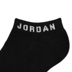 Jordan Everyday No-Show Socks "Black White" (3 Pairs) (Unisex)
