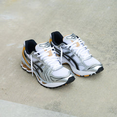 Mens Asics Gel-Kayano 14 (White/Pure Gold)