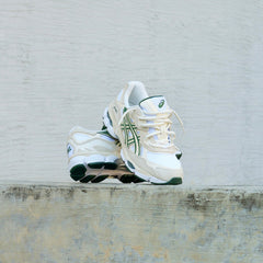 Mens Asics Gel-NYC (Ivory/Forest Night)