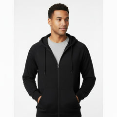 The Closet Inc Mens Fleece Zipper  Black