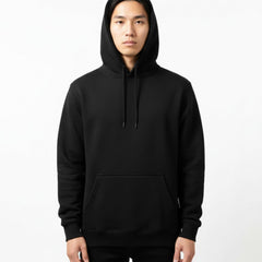 The Closet Inc Mens Fleece Pullover BLACK