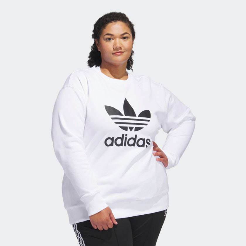 Women's Adicolor Trefoil Crew Sweatshirt (Plus Size)