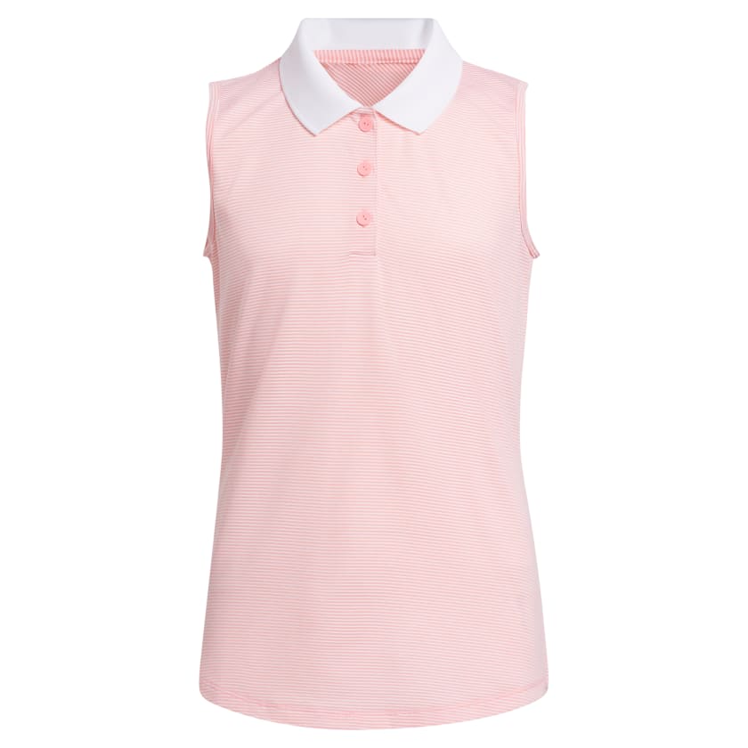 Kids' Ottoman Striped Sleeveless Polo Shirt