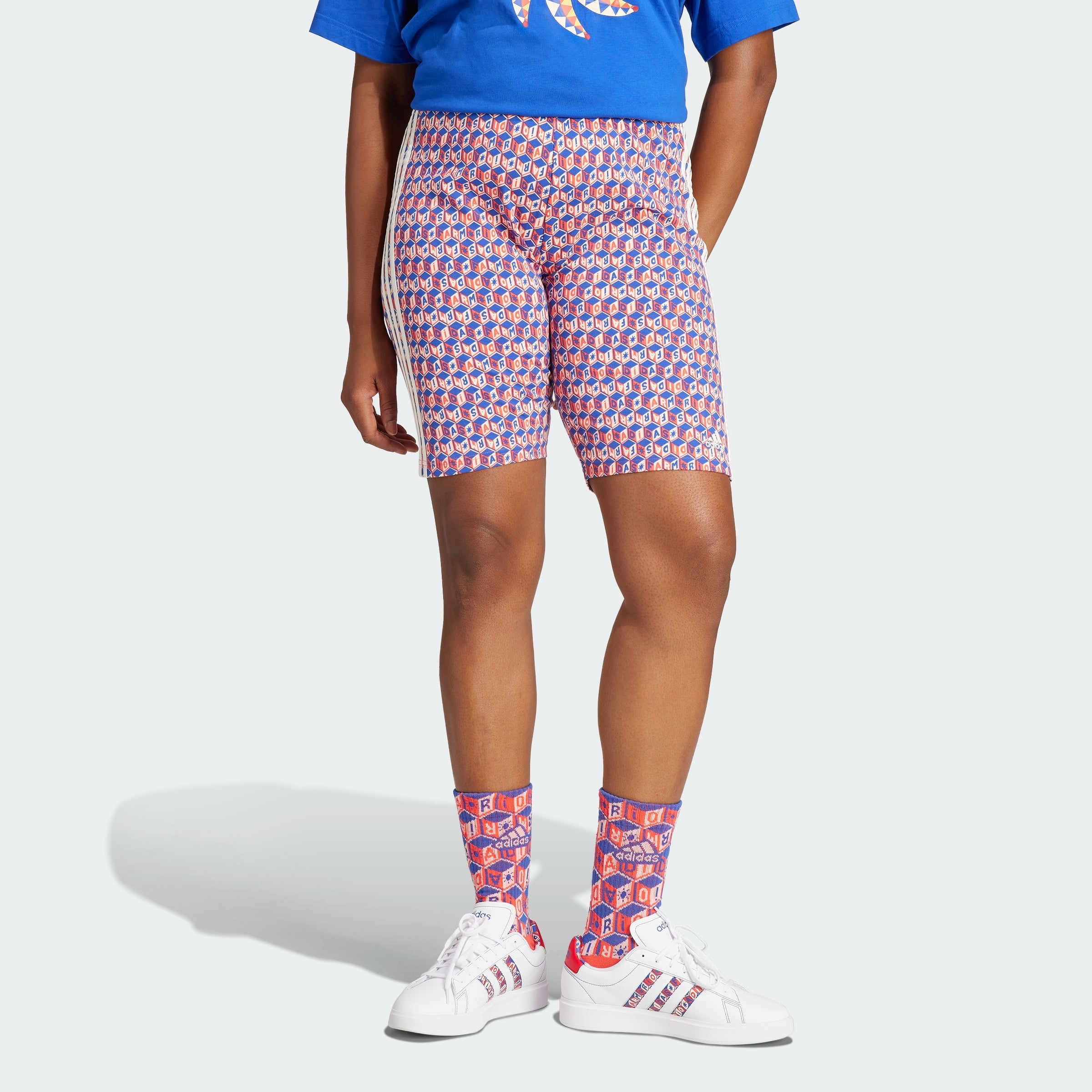 Women's x FARM Rio Bike Shorts (Plus Size)