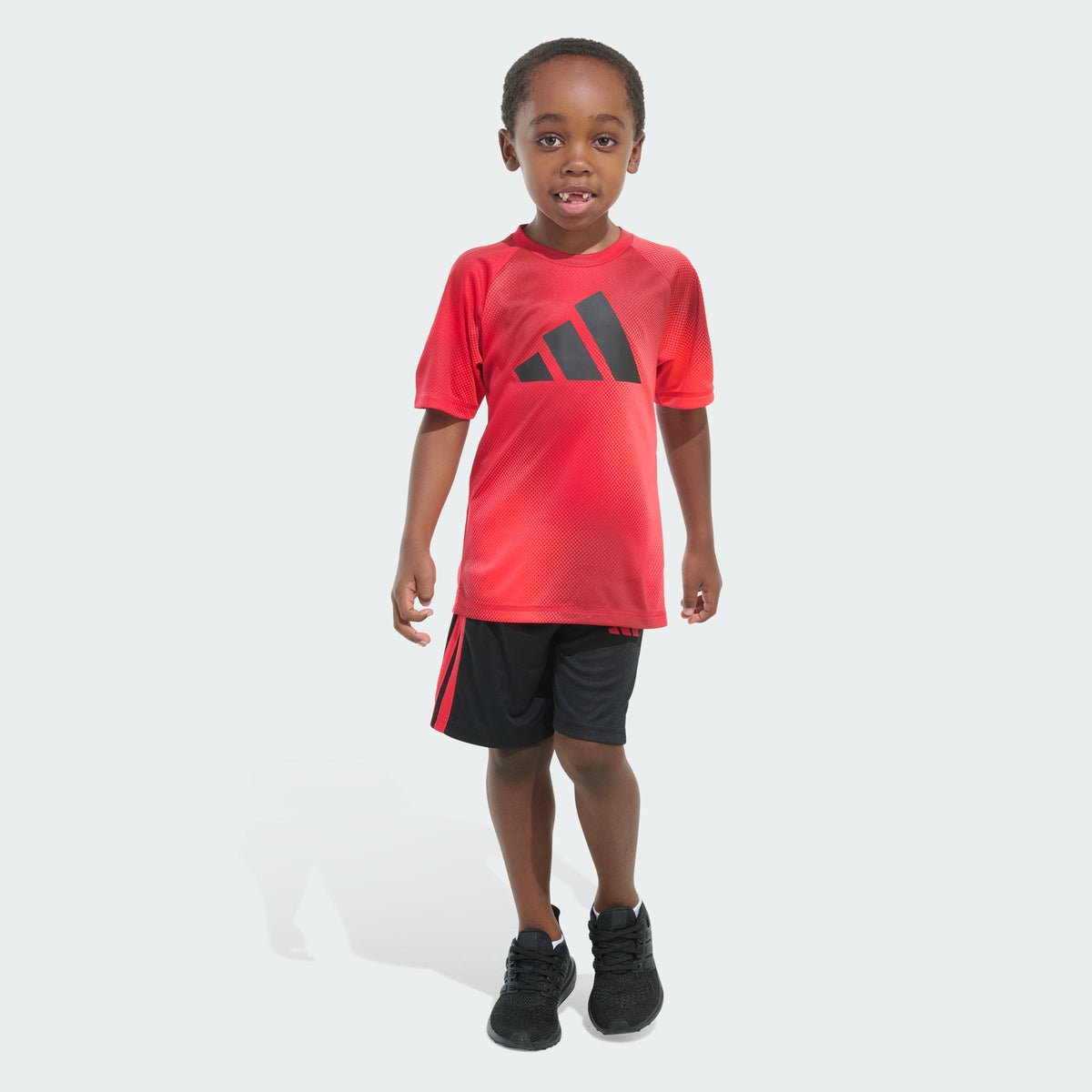 Kids' Two-Piece Short Sleeve Raglan Printed Tee and Shorts Set