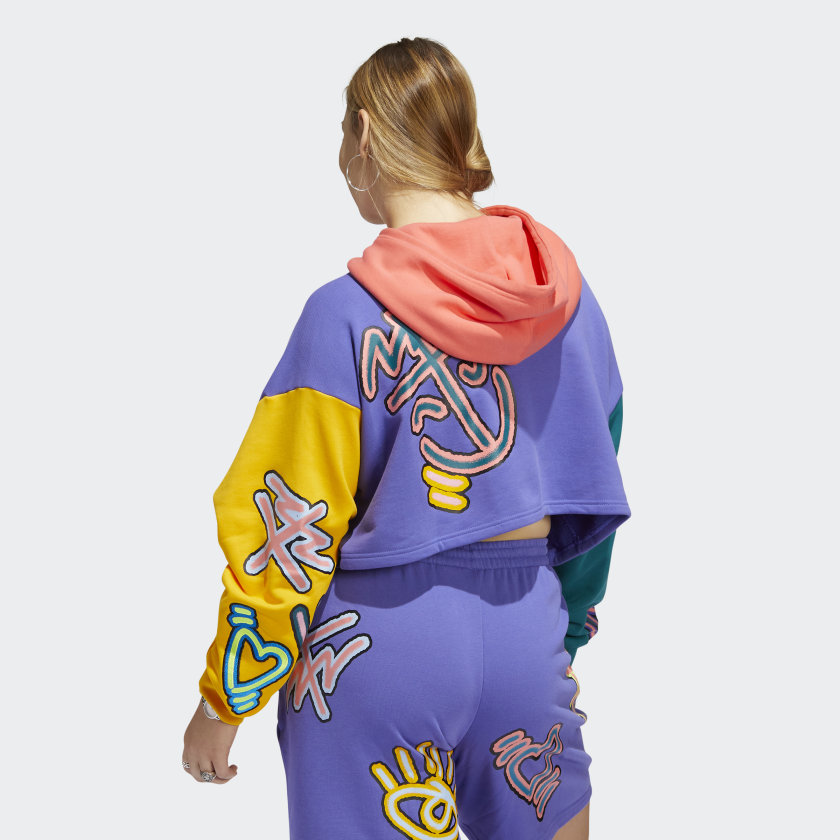 Women's Love Unites Crop Hoodie (Plus Size)