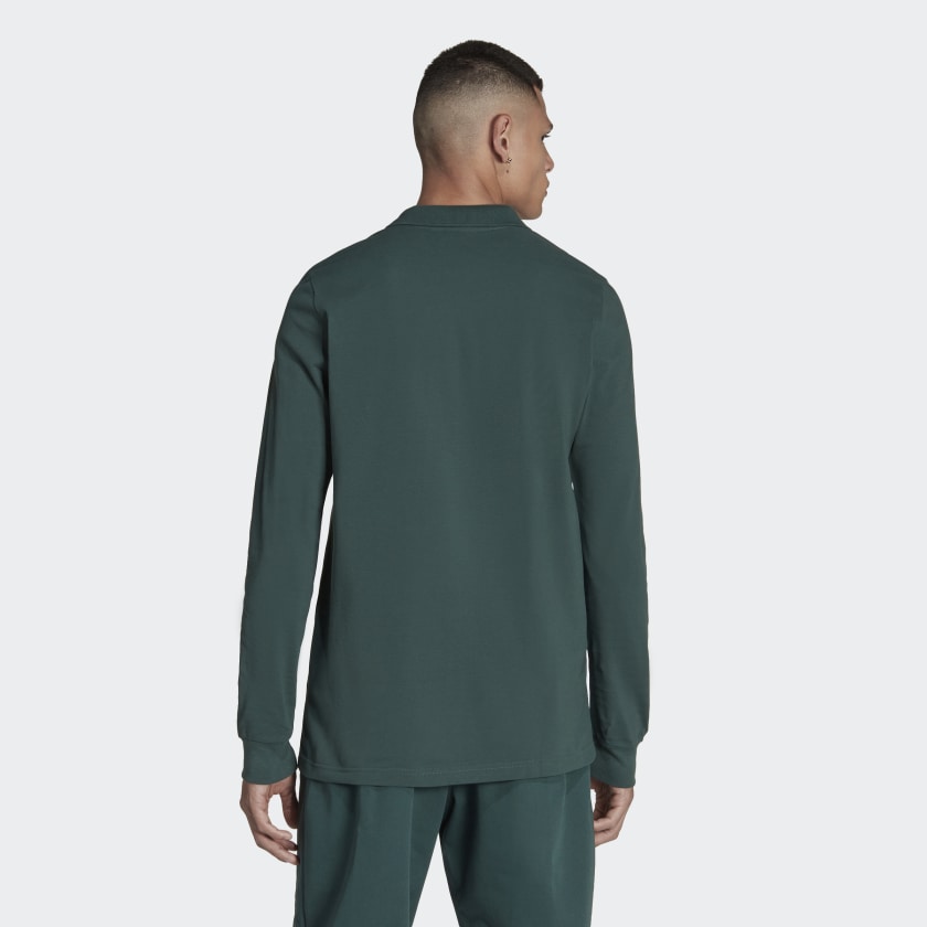 Men's Graphics Campus Long Sleeve Polo Shirt