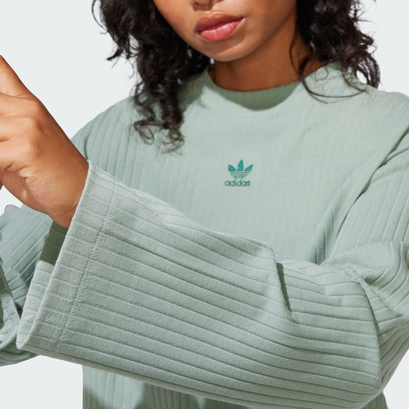 Women's Essentials Wide Rib Long Sleeve Tee