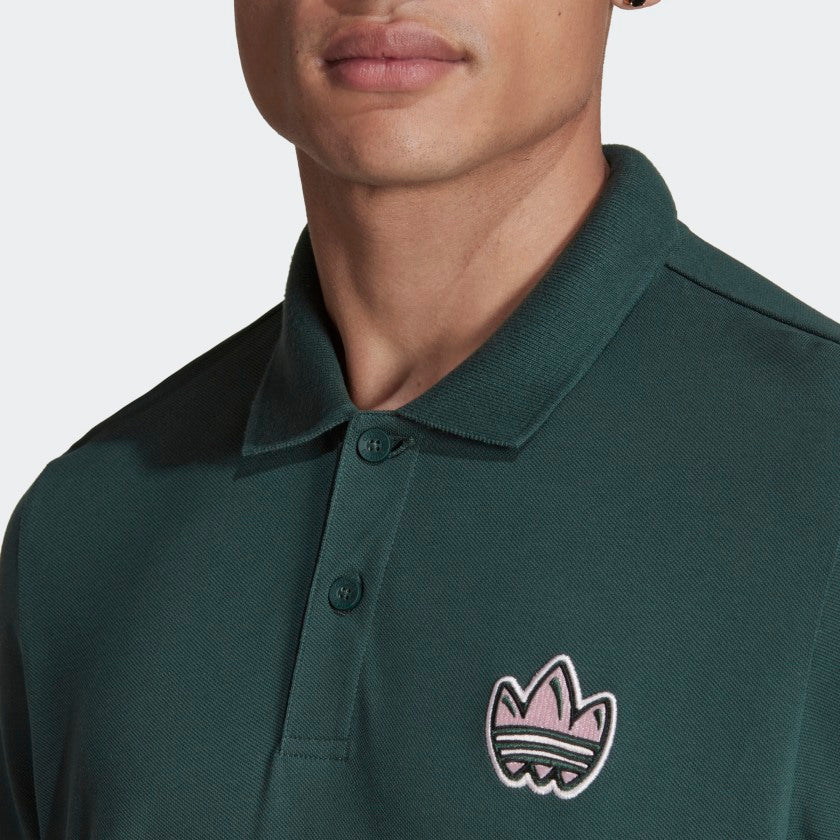 Men's Graphics Campus Long Sleeve Polo Shirt