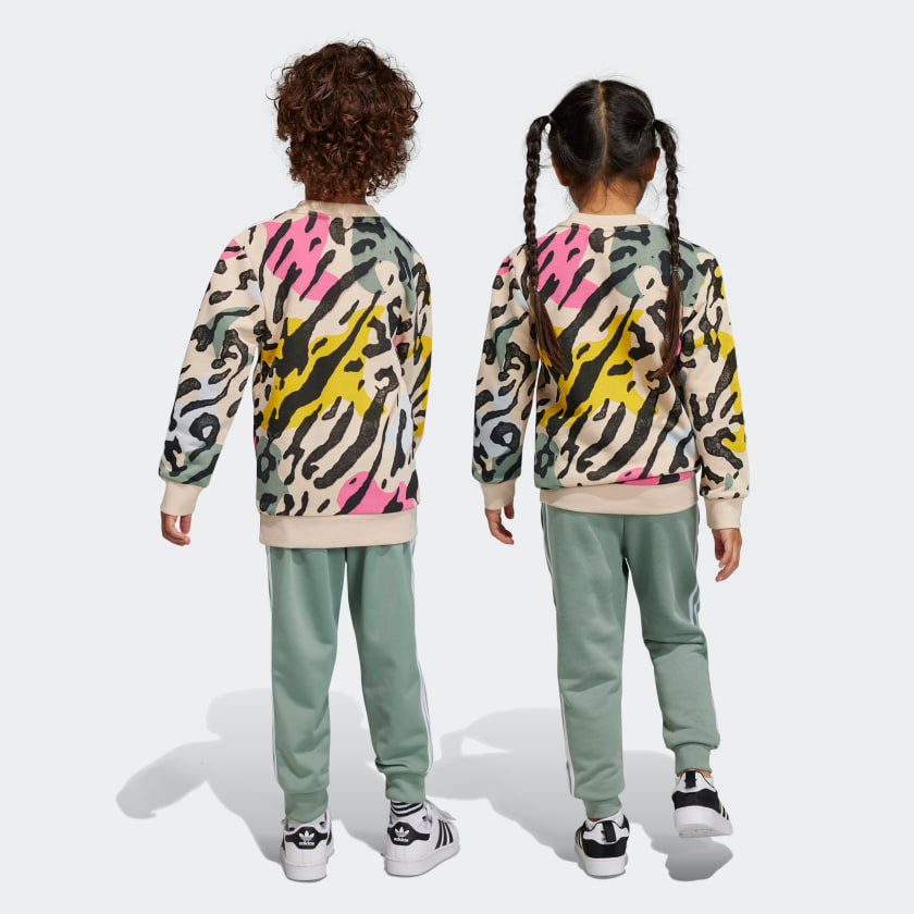 Kids' Animal Print Crew Set