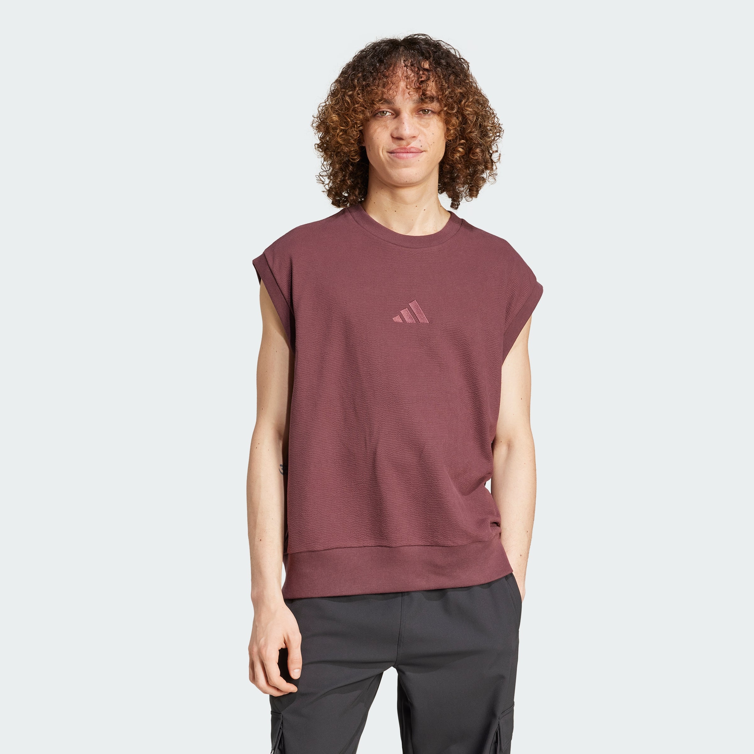 Men's Elevated All SZN Cloud Jersey Sleeveless Crew Tee