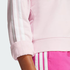Women's Essentials 3-Stripes French Terry V-neck Sweatshirt